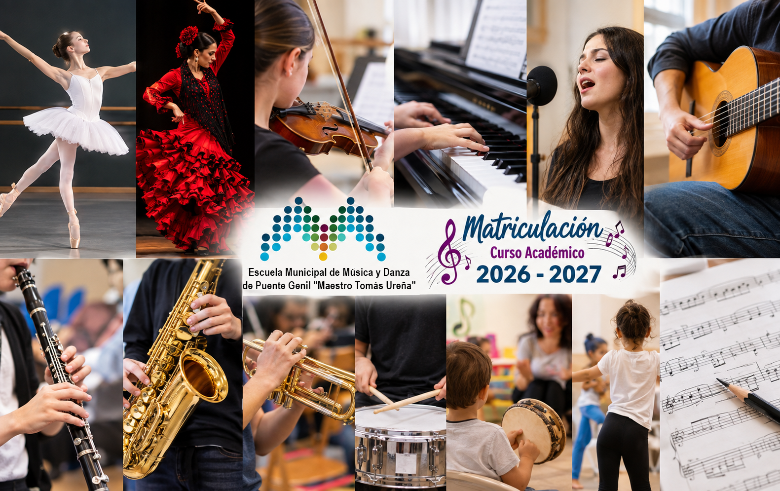 Últimos días para matricularse en la Escuela Municipal de Música y Danza de Puente Genil